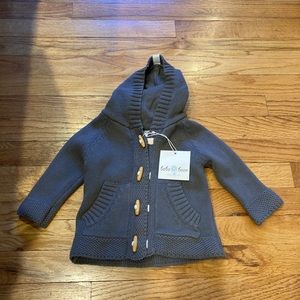 👶Beba Bean toddler boys grey sweater  6-12 m